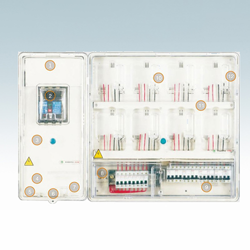 Transparent electric meter box